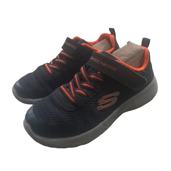 Skechers Dynamight Low-Top K Grey/Orange size 1 - Picture 1 of 5